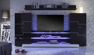50平米小户型电视背景墙墙砖墙面设计