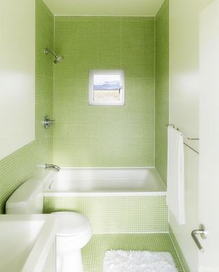 绿色马赛克瓷砖墙面设计案例