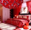 时尚现代中式风格12平米婚房卧室装修设计图片