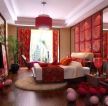 2023新中式风格12平米婚房卧室装修设计图片
