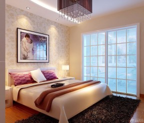 12平米婚房卧室装修 现代风格