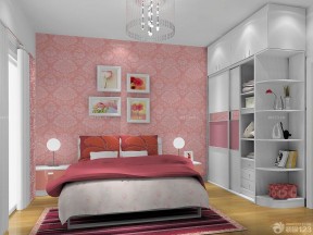 现代风格12平米婚房卧室装修图片