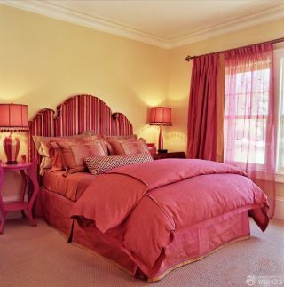 家装现代简约风格12平米婚房卧室装修图片