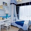 45平米小户型卧室地中海风格窗帘设计图 