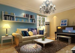 地中海风格小户型日式客厅装修效果图 