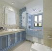 欧式风格卫生间砖砌浴缸设计