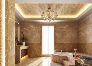 卫生间砖砌浴缸设计案例