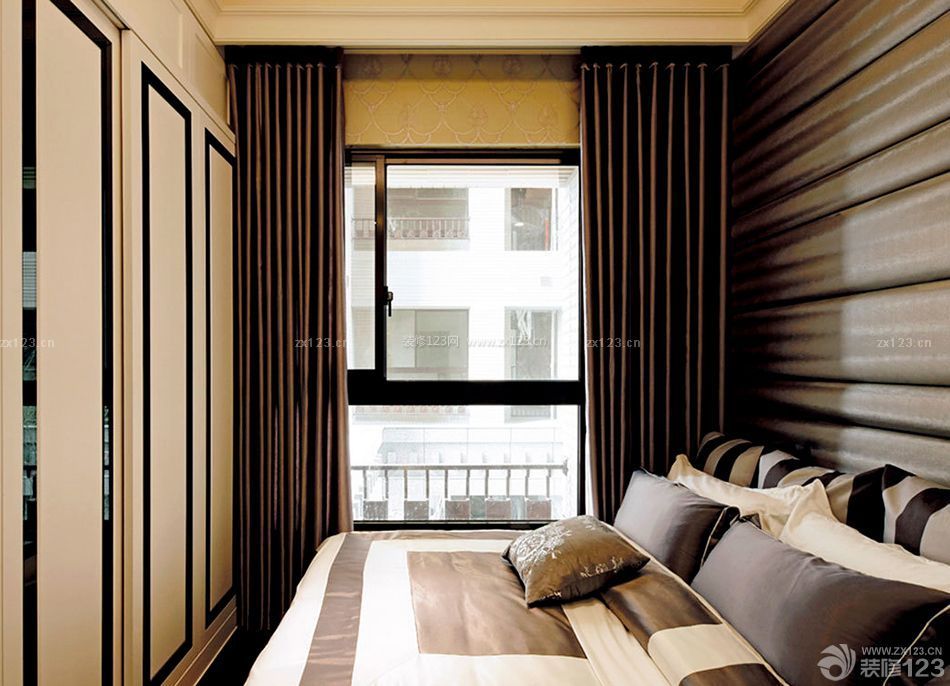 东南亚欧式复古风格窗帘搭配样板房