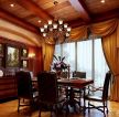 美式风格客厅东南亚风格窗帘搭配效果图