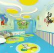 幼儿园教室彩色手绘墙面布置效果图片