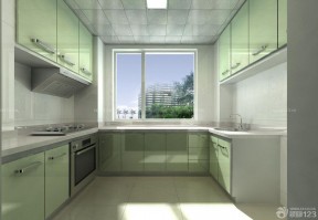 现代风格厨房pvc扣板吊顶装潢效果图