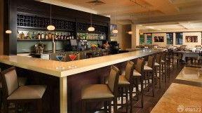 小酒吧吧台装修风格设计实景图