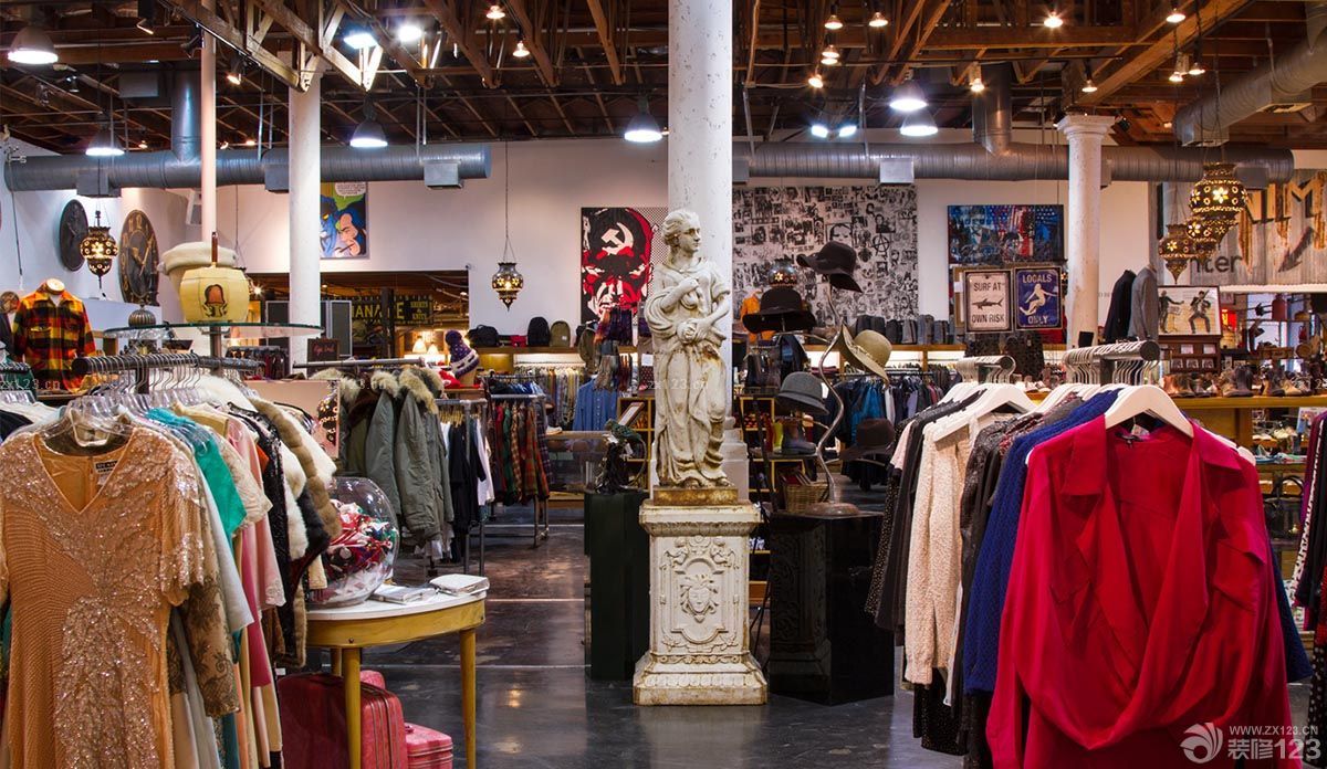 美式风格服装店面设计装修实景图