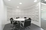 小型会议室布置背景墙设计案例