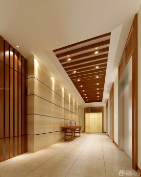 现代欧式风格走廊门框造型效果图