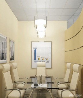 简约现代风格小型会议室布置实景图欣赏