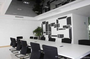 创意现代风格小型会议室布置设计样板