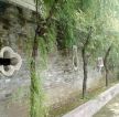 中式风格园林仿古围墙设计效果图