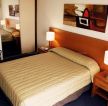 美式小型宾馆双人床装修设计图