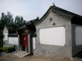 简约中式风格 庭院围墙设计