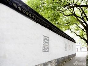 中式风格 仿古围墙