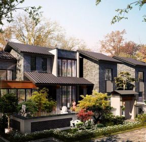 中式仿古别墅庭院围墙设计效果图欣赏-每日推荐