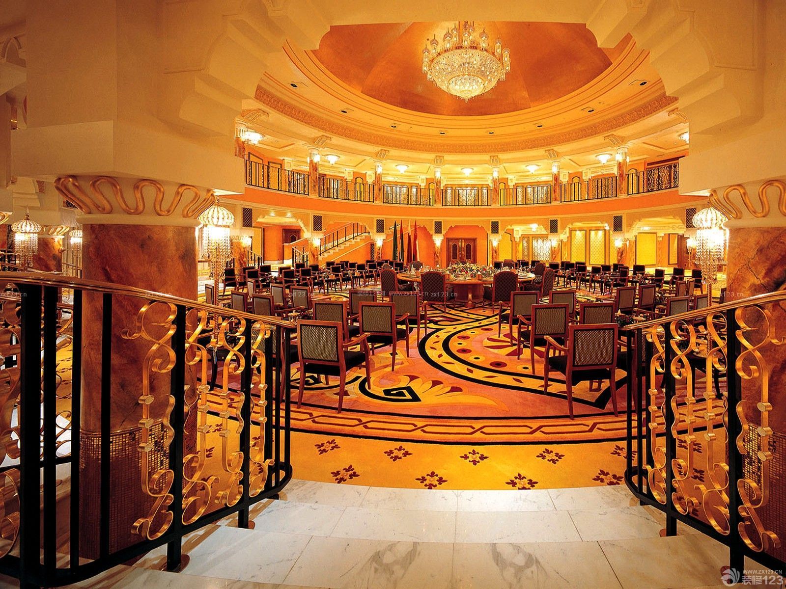 迪拜七星级酒店大会议室设计效果图片