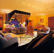 迪拜七星级酒店客房整体家具摆放效果图