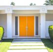 2023美式风格厂房橙色门装修效果图欣赏