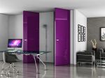 个性混搭风格室内紫色门装修设计效果图