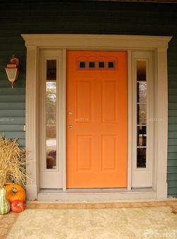 美式乡村别墅隔断门装修图