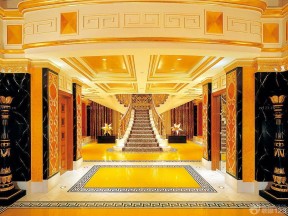 迪拜七星级酒店大厅吊顶设计效果图