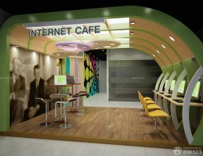 小型网吧 现代风格