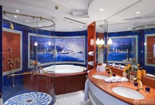 迪拜七星级酒店小浴室装修效果图