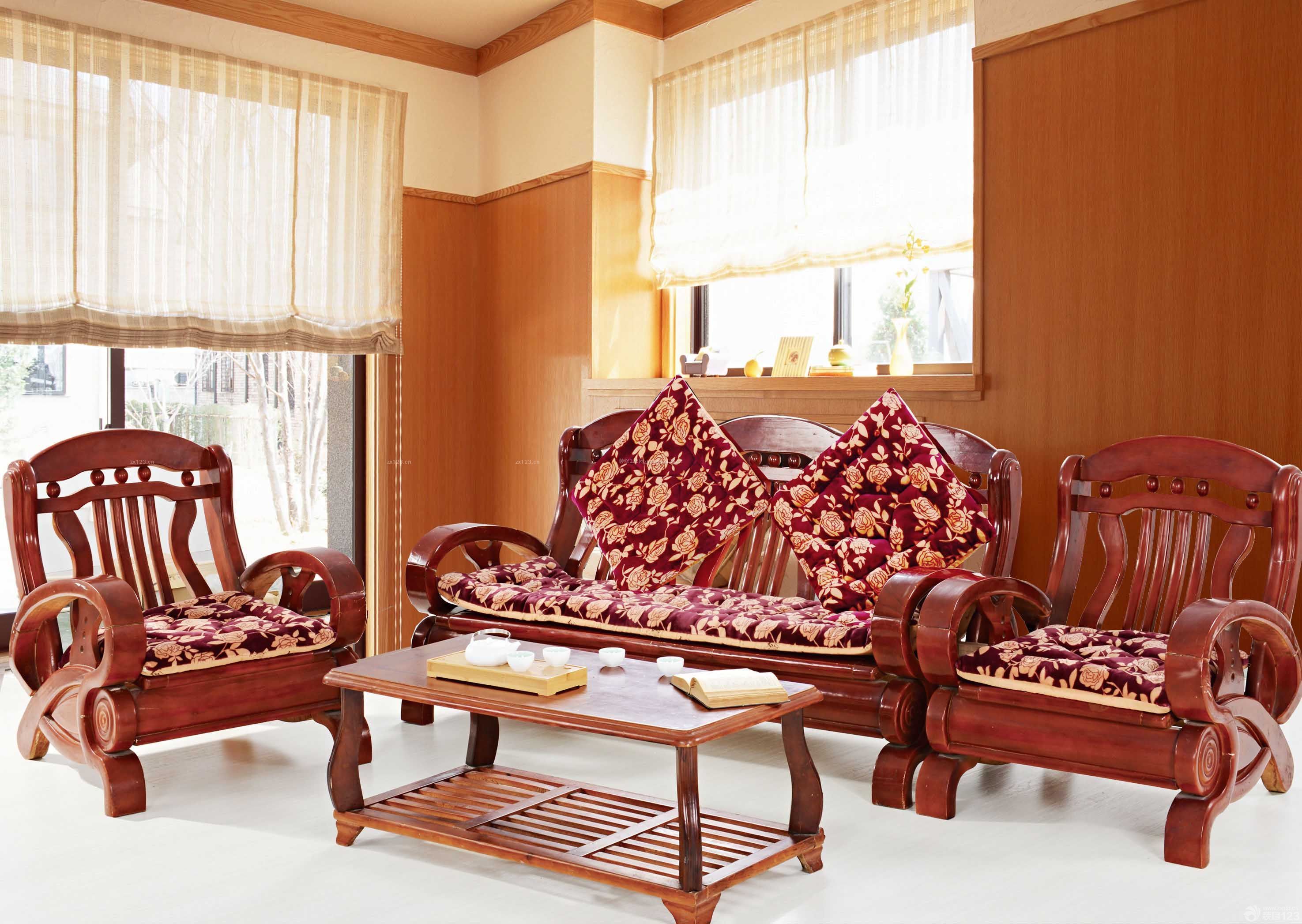 橡木家具沙发坐垫效果图
