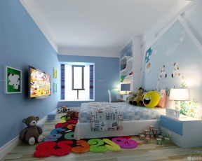 手绘卧室背景墙图片 儿童房设计