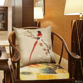 中式新古典风格沙发坐垫效果图