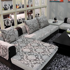 古典花纹图案沙发坐垫效果图