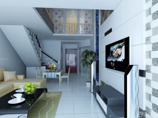 家装现代风格90平米跃层设计图 