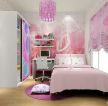 可爱的儿童房粉色窗帘设计图片