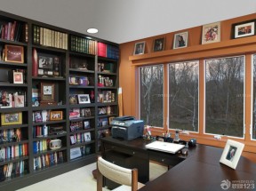 木制窗户 书房设计