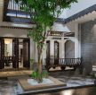 中式古典风格别墅庭院设计效果图