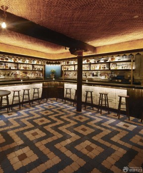 酒吧室内设计 现代美式混搭风格