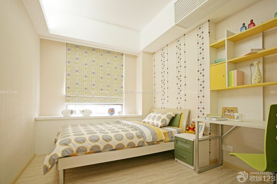 现代家装10平米儿童房木地板装修效果图