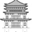 中式古典建筑立面图