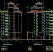 高层写字楼建筑立面图