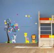 幼儿园简约卧室墙体彩绘效果图