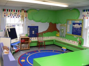 私人幼儿园墙体彩绘效果图