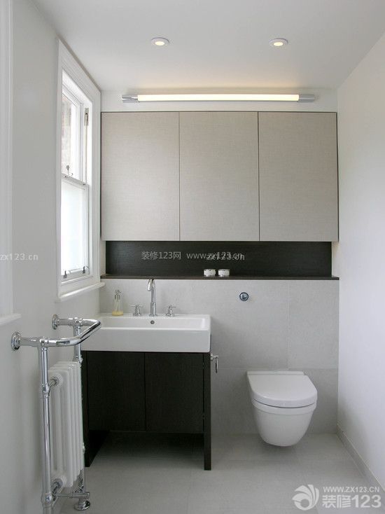 现代家装卫生间储物架设计效果图