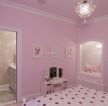 欧式儿童房粉色墙面装修设计图片